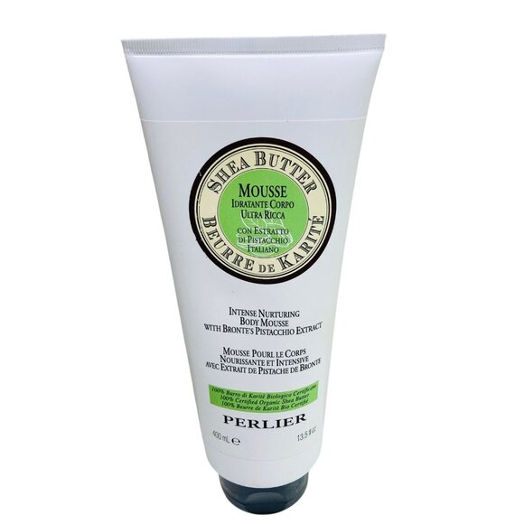 Perlier Organic Shea Butter Body Mousse With Pistachio Extract 13.5 oz Italian - Picture 1 of 2